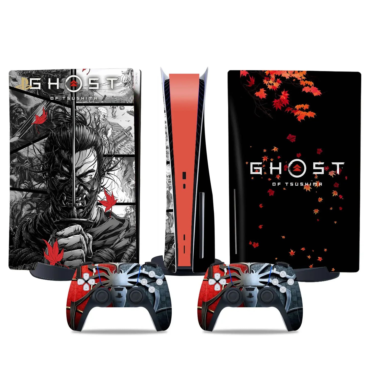 Ghost of Tsushima For PS5 disc Console and Controllers stickers For ps5 disk skin sticker for ps5 disk vinyl sticker