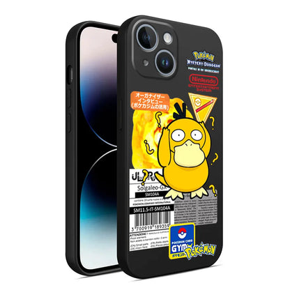 Pokemon Gengar Phone Case for iPhone 15 Plus 8 Plus 7 6s 14 Pro Max SE XS X XR 11 12 Mini 13 Pro XS Max Armor Black Soft Cover