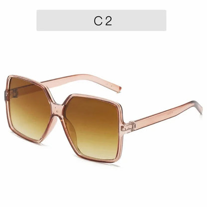 Oversized Square Fashion Gradient Color Sunglasses for Men and Women Driving Beach Party Travel Use - ST Superstore