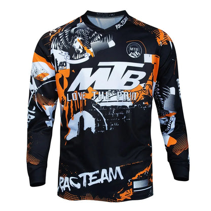 New Downhill Men Mountain Bike Jersey Racing T-Shirt Bicycle Cycling Long Sleeve Sports Shirt Motorsport Motorcycle Motocross