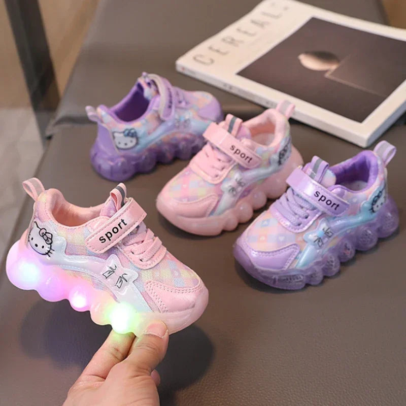 2025 NEW  Design Casual Shoes for Baby Girl Children Led Light Sneakers Kids Anti-slip Shoes Toddler Walking Shoes - ST Superstore