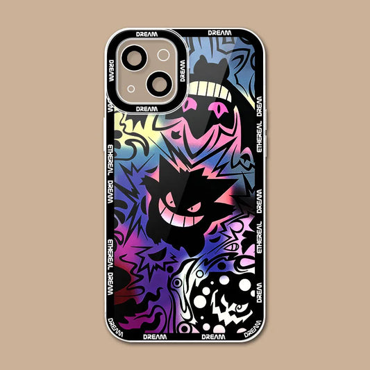 Luxury P-Pokemon Case For iPhone 16 Pro Max 15 14 Plus 13 12 11 Pro XR XS X 8 7 SE 2020 Soft Silicone Protective Clear Cover