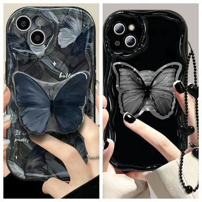 Butterfly Bracelet Chain Case For For OPPO Reno 7 4G 11 Pro 11F A60 A78 A58 A38 A18 A98 A79 A17 A16 A57 A15 A74 A96 A52 Cover