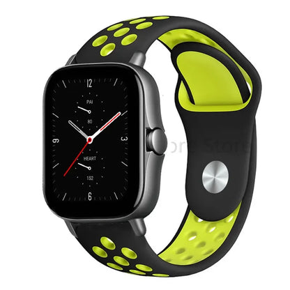 20mm 22mm Bracelet for Amazfit strap Silicone GTS/2/2e/GTS2 Mini/GTR 42mm/47mm/GTR2/2e/stratos 2/3 Sport Watch band Amazfit bip
