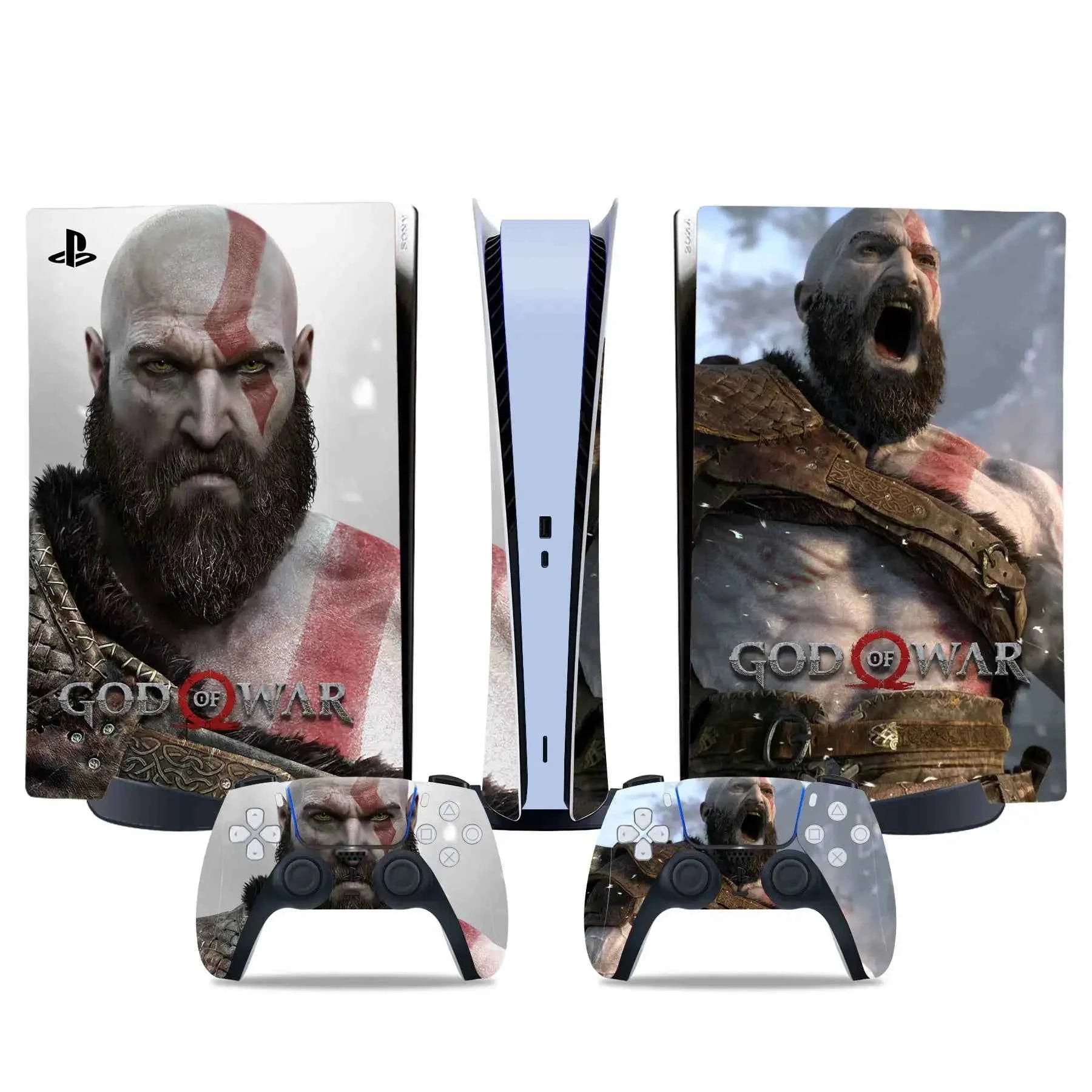 God war PS5 digital edition Skin Sticker Decal Cover for PS5 digital Console and 2 Controllers PS5 Skin Sticker