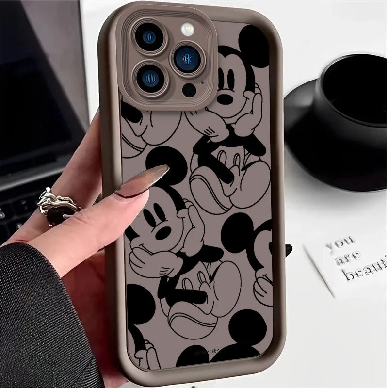 Cartoon Phone Case for iPhone 15 14 13 12 11 Pro Max XS X XR 8 7 6S 6 Plus SE 2020 Silicone Shockproof Cover Funda