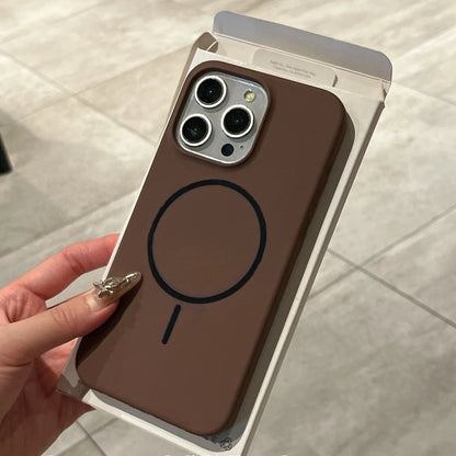 Luxury Liquid Silicone Case For iPhone 16E 16 15 14 Plus 13 12 Pro Max 11 for Magsafe Magnetic Wireless Charging Shockproof Capa