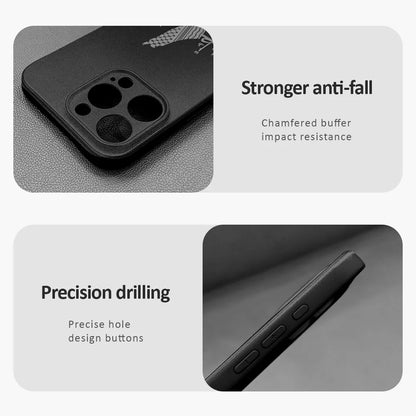 Miniso Pokemon Gengar Phone Case For 11 12 13 14 15 16Pro Max mini Plus strong magnetic attraction