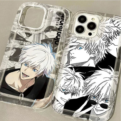 Silicone Protective Phone Case for iPhone 15 14 13 12 11 Pro Max XR XS X 8 7 6 6S Plus SE 2020 Jujutsu Kaisen Gojo Satoru Cover - ST Superstore