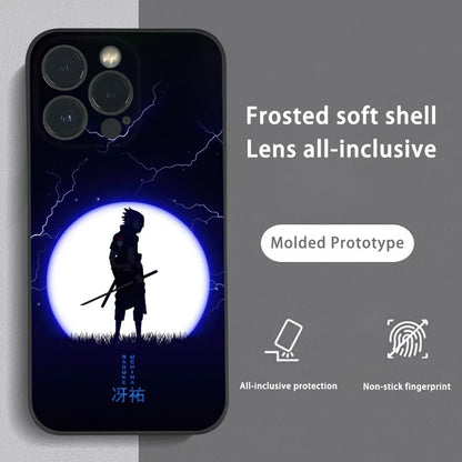M-Minato N-Namikaze Anime Phone Case For iPhone 16 15 14 13 12 11 Pro Max Plus Mini Frosted Soft Shell Funda