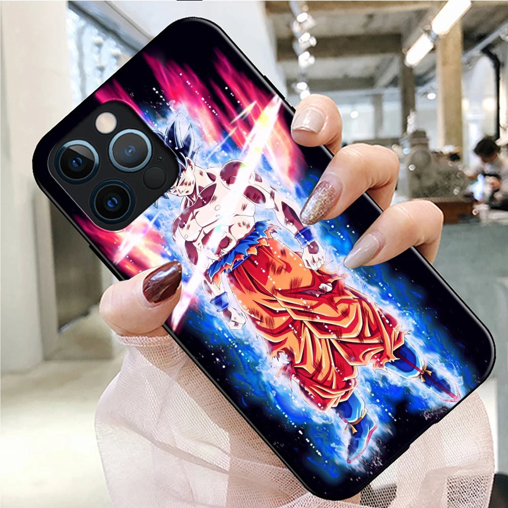 Anime Phone Case for iPhone 16 15 14 13 7 8 Pro Max Mini Plus