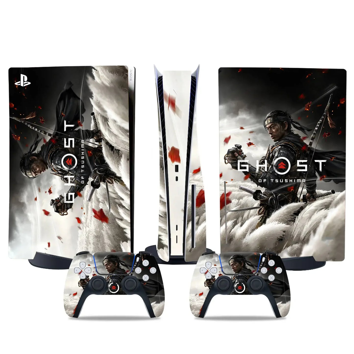 Ghost of Tsushima For PS5 disc Console and Controllers stickers For ps5 disk skin sticker for ps5 disk vinyl sticker