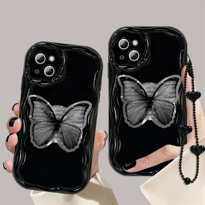 Butterfly Bracelet Chain Case For For OPPO Reno 7 4G 11 Pro 11F A60 A78 A58 A38 A18 A98 A79 A17 A16 A57 A15 A74 A96 A52 Cover