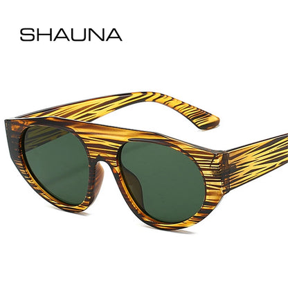 SHAUNA Retro Pilot Men Sunglasses Shades UV400 Fashion Gradient Women Double Color Punk Sun Glasses - ST Superstore