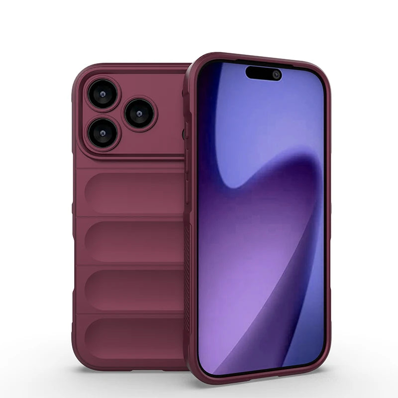 Shockproof Liquid Silicone Protective Phone Case for iPhone 11–17 Series (Air, Pro, Max, Plus)