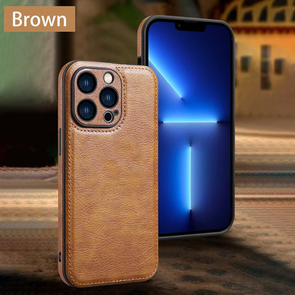 Soft Leather Case for iPhone 15 14 13 12 11 16 Pro Max XR XS Max 7 8 Plus Ultra Thin Lens Protection iphone16 16Pro Cover Coque - ST Superstore