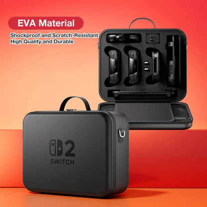 Large capacity Storage Bag For switch2 Fully Set Hand Storage Bag Switch EVA Carry Case Protective Shell for Switch2 Accessories