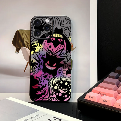 Miniso Pokemon Gengar Phone Case For 11 12 13 14 15 16Pro Max mini Plus strong magnetic attraction