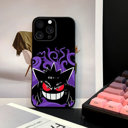 Miniso Pokemon Gengar Phone Case For 11 12 13 14 15 16Pro Max mini Plus strong magnetic attraction