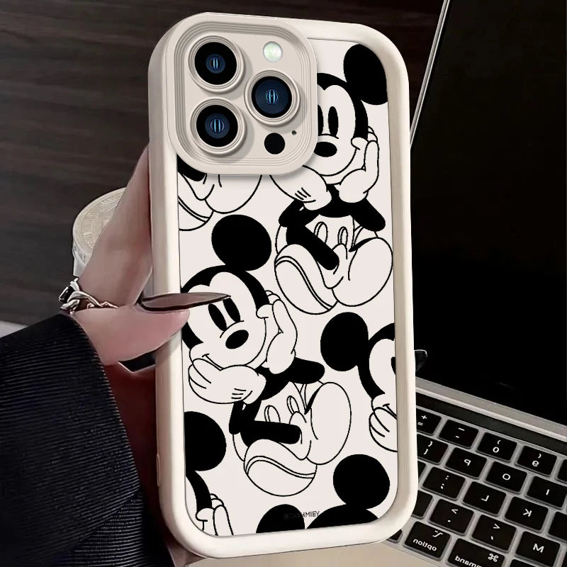 Cartoon Phone Case for iPhone 15 14 13 12 11 Pro Max XS X XR 8 7 6S 6 Plus SE 2020 Silicone Shockproof Cover Funda