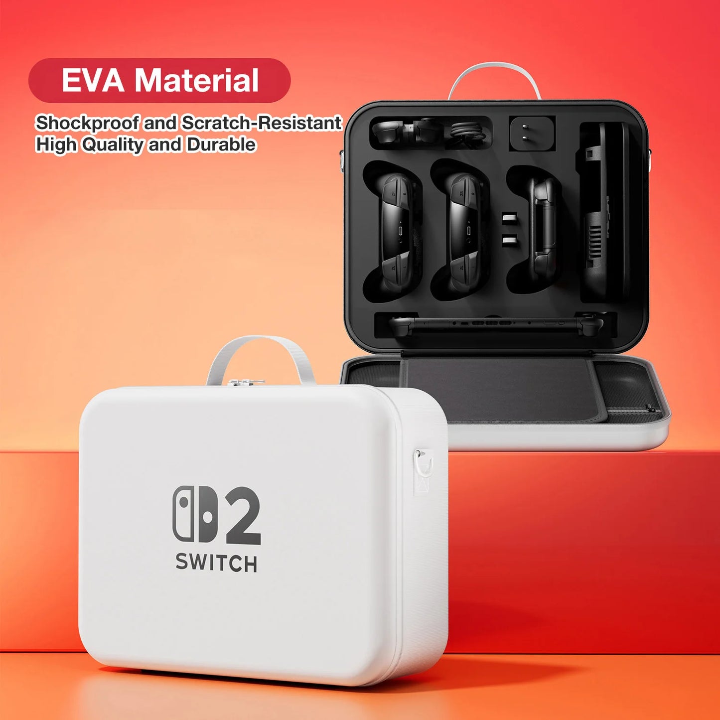 Large capacity Storage Bag For switch2 Fully Set Hand Storage Bag Switch EVA Carry Case Protective Shell for Switch2 Accessories