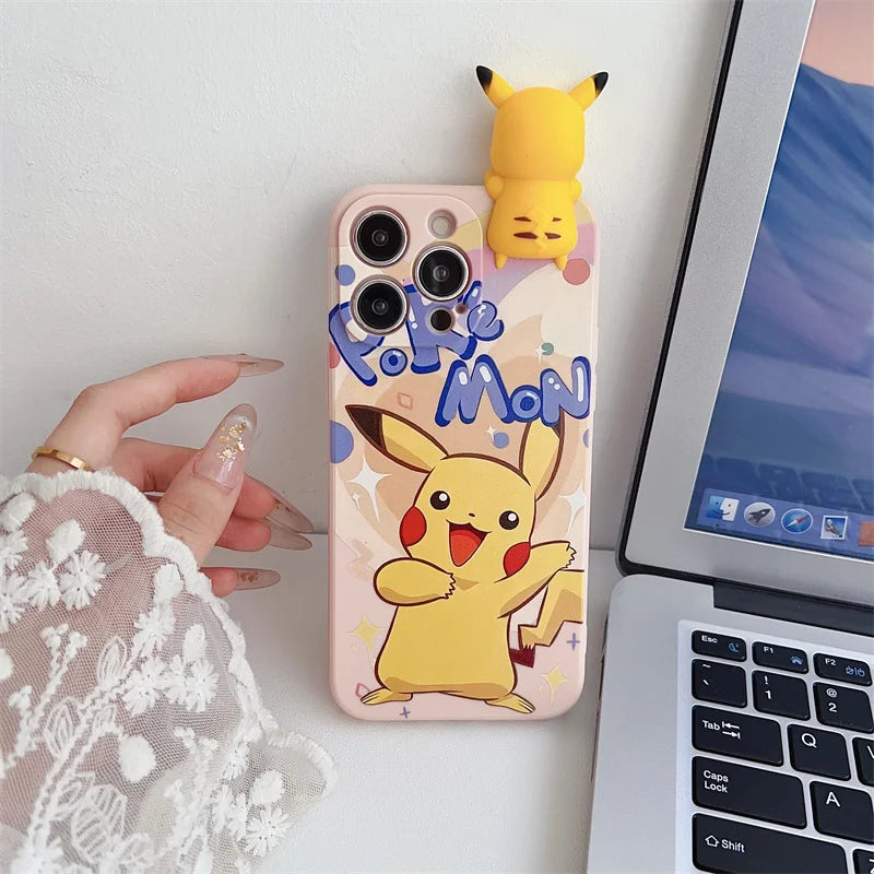 Cute Cartoon Phone Case For iPhone 14 15 13 12 11Pro Max Cartoon Y2K Lovely Anti Fall Cover