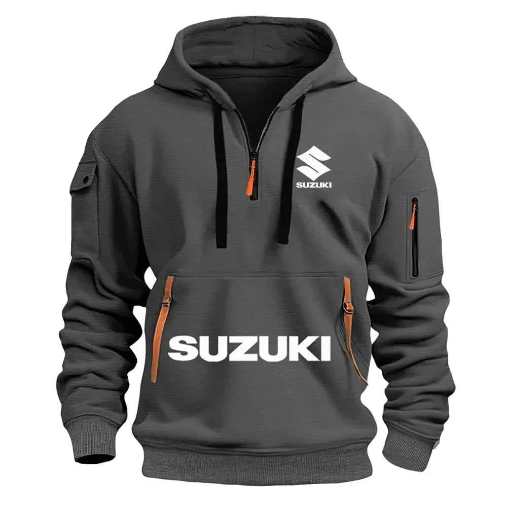 Suzuki's new men's hoodie, casual outdoor sports hoodie and a warm motorcycle sweatshirt for autumn and winter