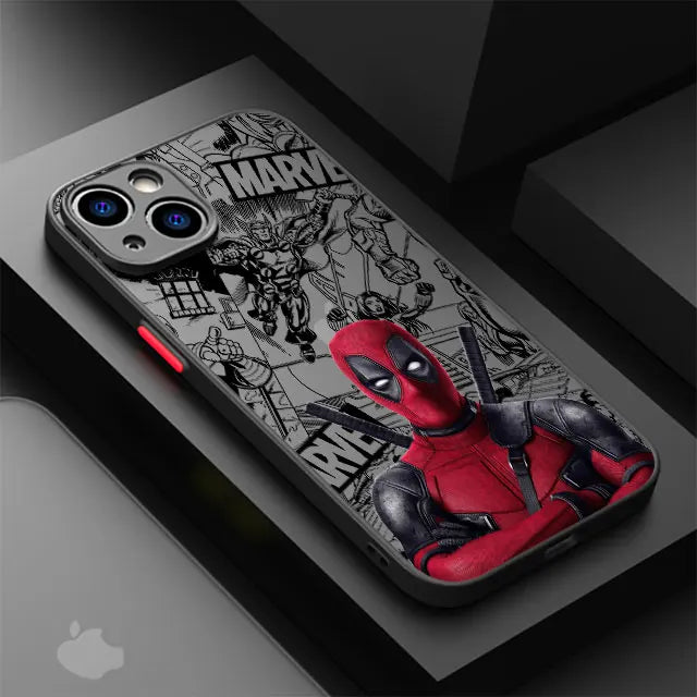 Luxury Matte Cover Case for iPhone 16 15 XR X 14 16 Plus XS Max 13 Mini 15 16 Pro Max 12 11 Pro 12 Pro